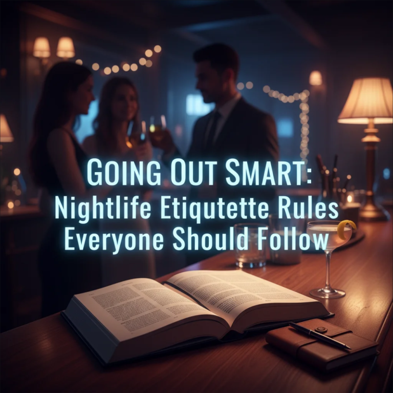 Friends enjoying a night out at a stylish nightclub