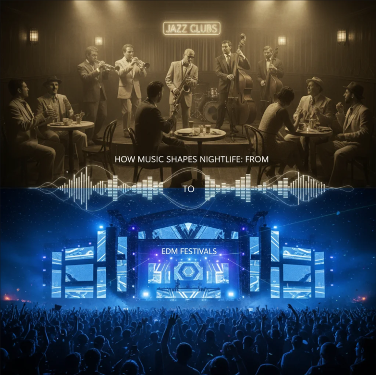 Music shaping nightlife from jazz clubs to EDM festivals