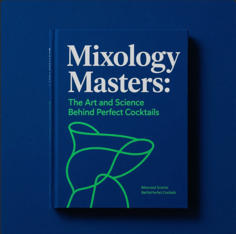 Bartender carefully mixing a cocktail in a stylish bar setting