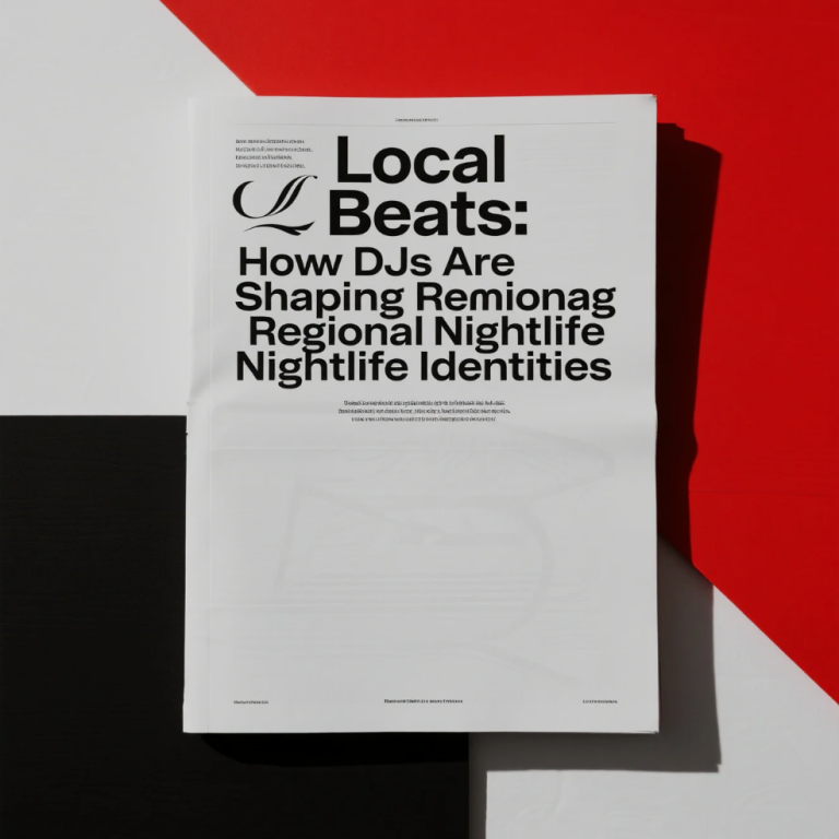 DJ performing at a local club, energizing the regional nightlife crowd