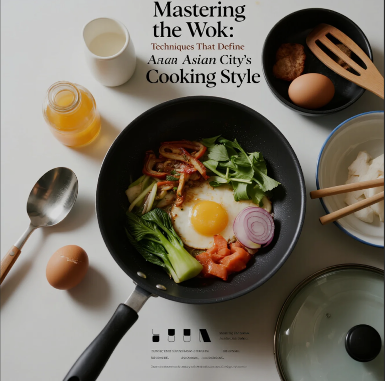 chef cooking with a wok over high flame