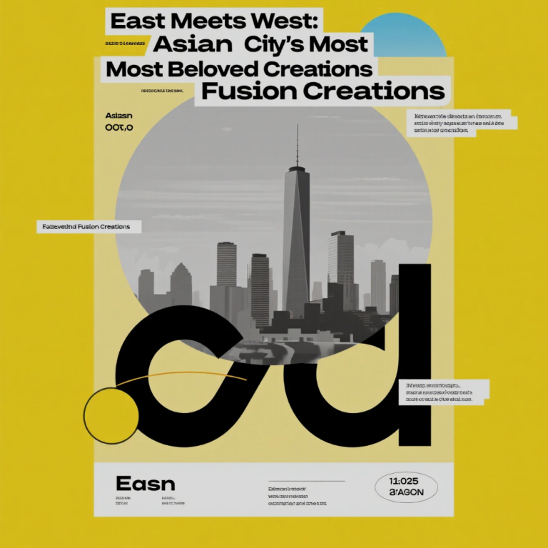 Asian fusion dishes blending Eastern and Western flavors