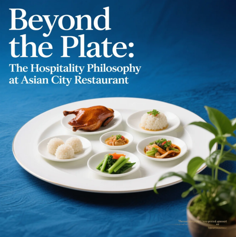 Asian City Restaurant staff delivering welcoming dining experience