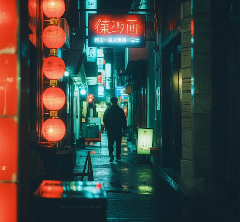 Vibrant nightlife tourism scene with clubs, music, and city lights