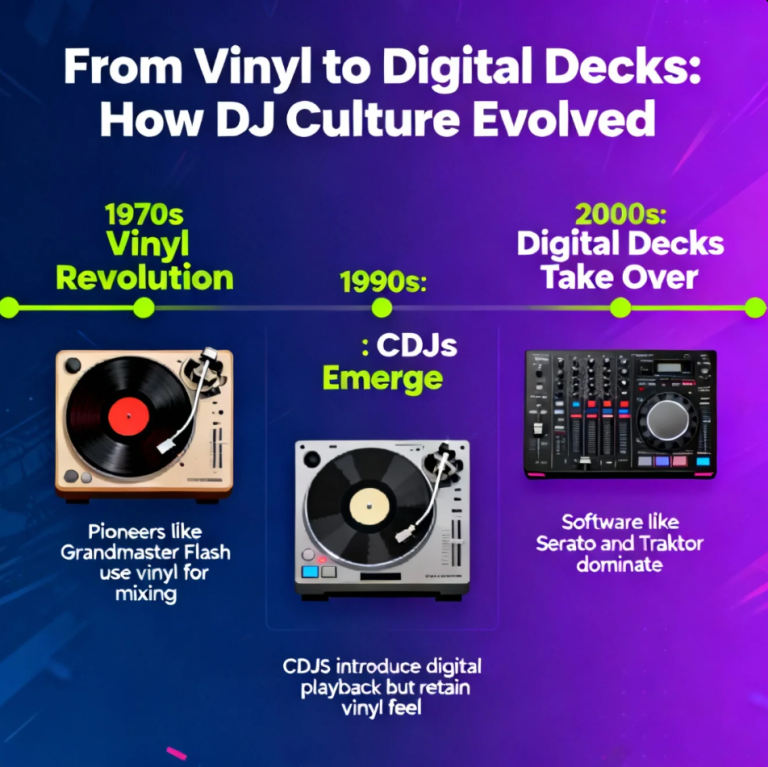 From Vinyl to Digital Decks: How DJ Culture Evolved